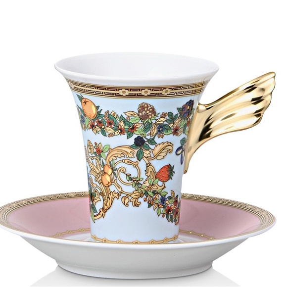 Versace Other - NEW VERSACE Le Jardin Garden Cup and Saucer Rosenthal NIB Butterfly